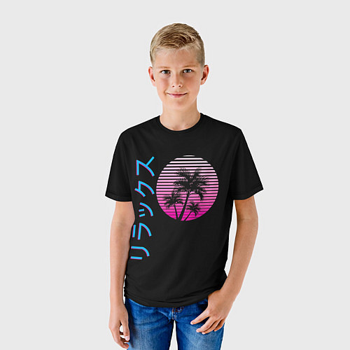 Детская футболка Закат Градиент / 3D-принт – фото 3