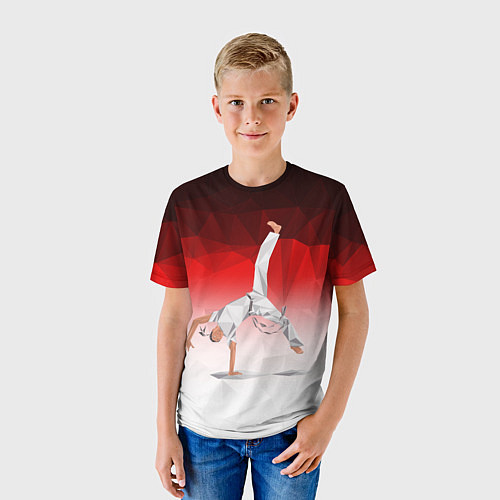 Детская футболка Капоэйра на одной руке / 3D-принт – фото 3