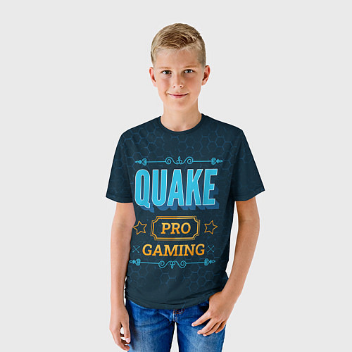 Детская футболка Игра Quake: pro gaming / 3D-принт – фото 3