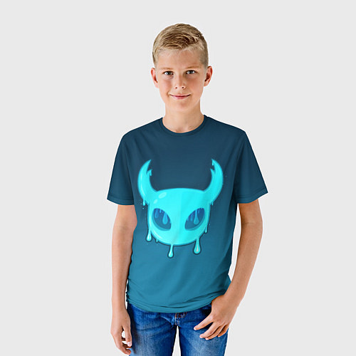 Детская футболка Hollow Knight подтеки / 3D-принт – фото 3
