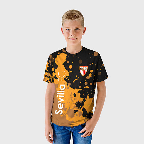 Детская футболка Sevilla Краска / 3D-принт – фото 3