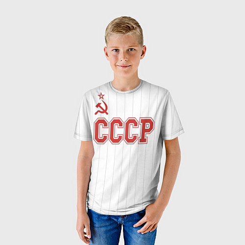 Детская футболка СССР - Союз Советских Социалистических Республик / 3D-принт – фото 3