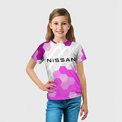 Футболка детская Nissan pro racing: символ сверху, цвет: 3D-принт — фото 2