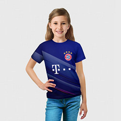 Футболка детская Bayern munchen Абстракция, цвет: 3D-принт — фото 2