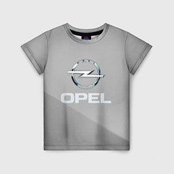 Футболка детская Opel - серая абстракция, цвет: 3D-принт