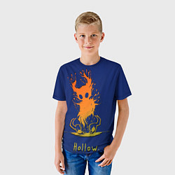 Футболка детская Hollow Рыцарь в оранжевом градиенте Hollow Knight, цвет: 3D-принт — фото 2