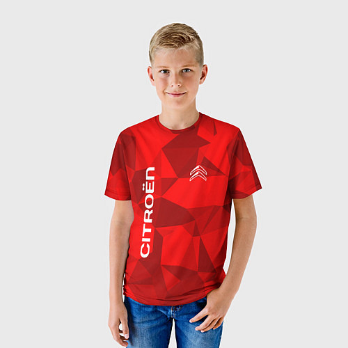 Детская футболка Citroёn - logo / 3D-принт – фото 3