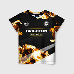 Футболка детская Brighton legendary sport fire, цвет: 3D-принт