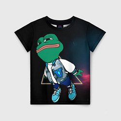 Футболка детская Pepe Frog Fly, цвет: 3D-принт