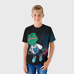 Футболка детская Pepe Frog Fly, цвет: 3D-принт — фото 2