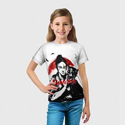 Футболка детская Самурай и Маска, цвет: 3D-принт — фото 2
