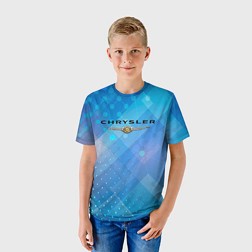Детская футболка Chrysler - абстракция / 3D-принт – фото 3