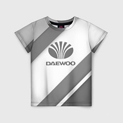 Футболка детская Daewoo - серые полосы, цвет: 3D-принт