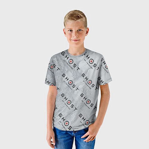 Детская футболка Призрак Цусимы узор / 3D-принт – фото 3