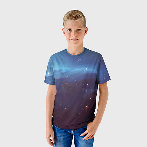 Детская футболка Космический дым / 3D-принт – фото 3