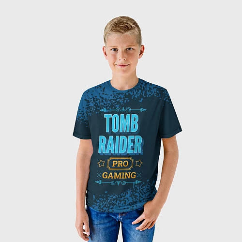 Детская футболка Игра Tomb Raider: pro gaming / 3D-принт – фото 3