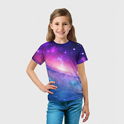 Футболка детская Космическая воронка, цвет: 3D-принт — фото 2
