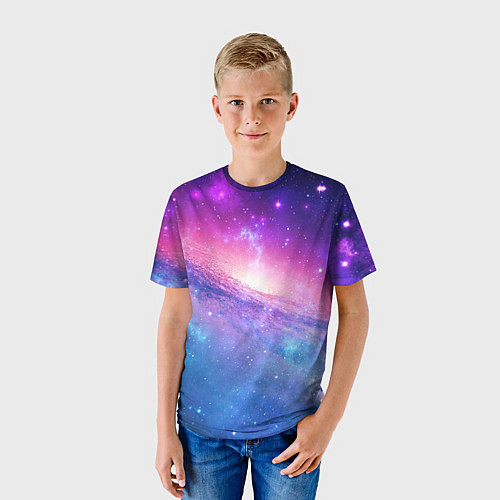 Детская футболка Космическая воронка / 3D-принт – фото 3