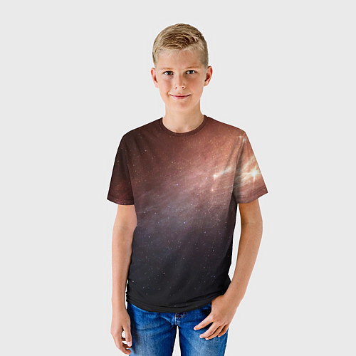 Детская футболка Космос из сердца / 3D-принт – фото 3
