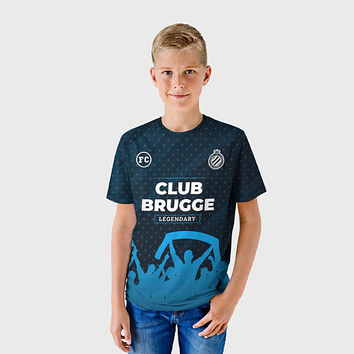 Детская футболка Club Brugge legendary форма фанатов / 3D-принт – фото 3