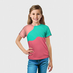 Футболка детская Абстракция минимализм, цвет: 3D-принт — фото 2
