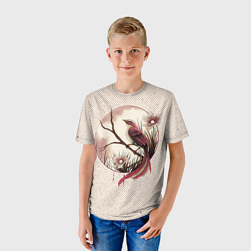 Детская футболка Кукушка на ветке / 3D-принт – фото 3