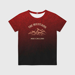 Футболка детская Горы зовут, путешествие, цвет: 3D-принт