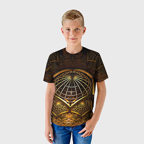 Детская футболка Загадочный принт в трехмерном пространстве / 3D-принт – фото 3