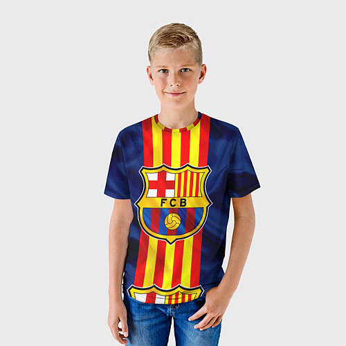 Детская футболка Фк Барселона Лого / 3D-принт – фото 3