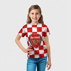 Футболка детская ФК Арсенал Шах и Мат, цвет: 3D-принт — фото 2