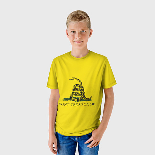 Детская футболка Dont tread on me или Гадзденская змея / 3D-принт – фото 3