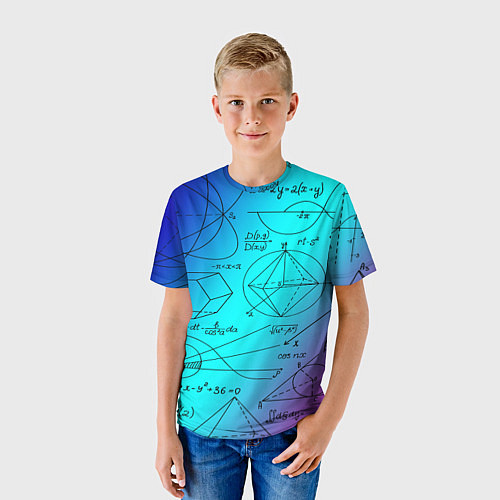 Детская футболка Неоновая формула / 3D-принт – фото 3