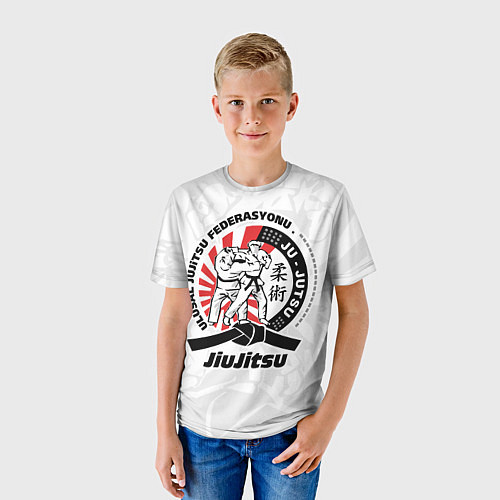 Детская футболка Jiujitsu emblem Джиу-джитсу / 3D-принт – фото 3