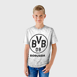 Футболка детская Borussia с потертостями на светлом фоне, цвет: 3D-принт — фото 2