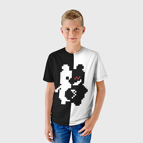 Детская футболка Monokuma pixel / 3D-принт – фото 3
