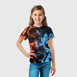 Футболка детская Fire and Water Огонь и вода, цвет: 3D-принт — фото 2