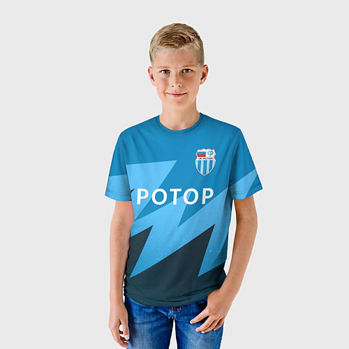 Детская футболка Ротор - Волгоград - Футбольный клуб / 3D-принт – фото 3