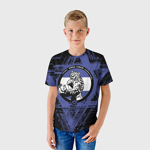 Детская футболка Krav-maga tiger / 3D-принт – фото 3
