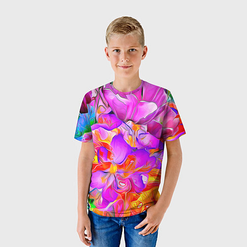 Детская футболка Flower Illusion / 3D-принт – фото 3