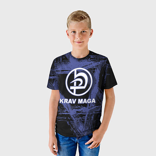 Детская футболка Krav-maga tactical defense system emblem / 3D-принт – фото 3