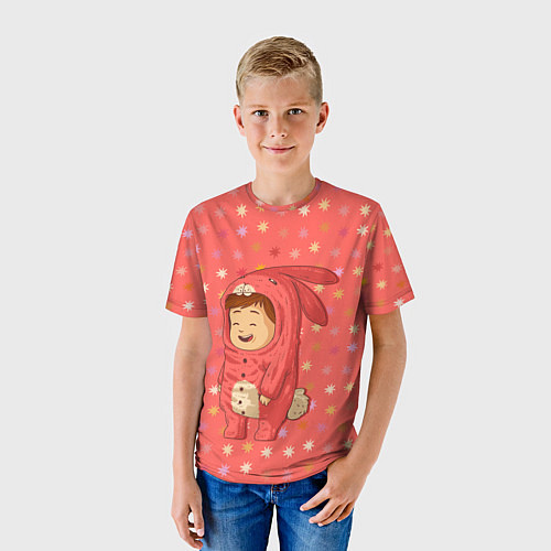 Детская футболка Зайка-малыш / 3D-принт – фото 3