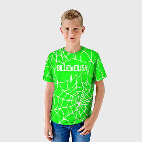 Детская футболка Billie Eilish - паутина / 3D-принт – фото 3