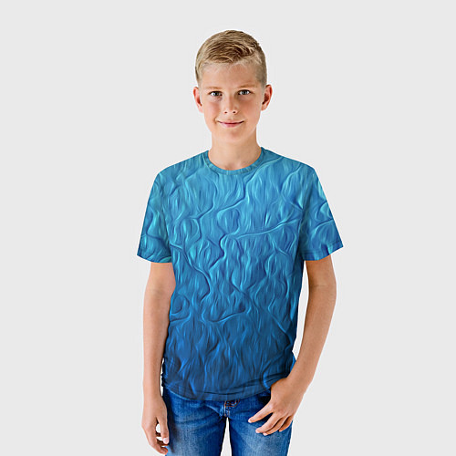 Детская футболка Волновой паттерн / 3D-принт – фото 3
