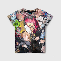 Футболка детская Jujutsu Kaisen- герои, цвет: 3D-принт