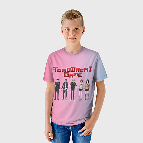 Детская футболка Tomodachi Game: персонажи / 3D-принт – фото 3