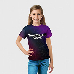 Футболка детская Tomodachi Game gradient space, цвет: 3D-принт — фото 2
