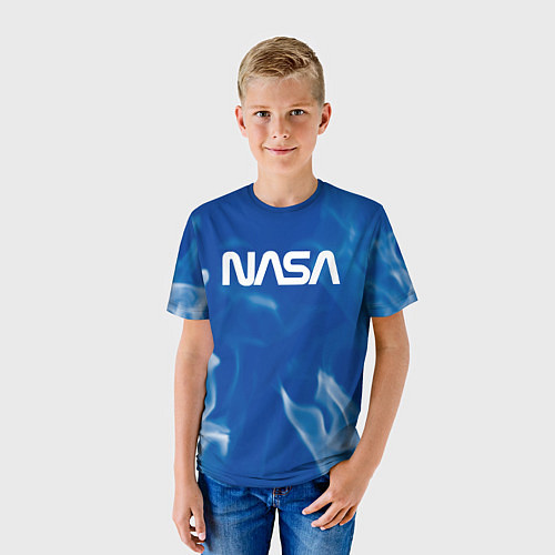 Детская футболка Nasa - пламя / 3D-принт – фото 3