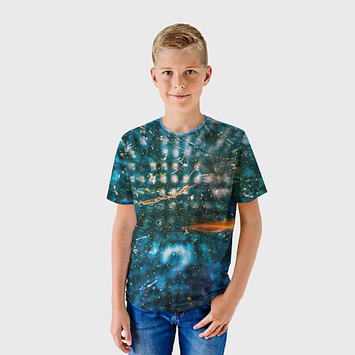 Детская футболка Тени города и краски / 3D-принт – фото 3