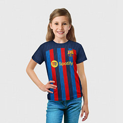 Футболка детская Педри Барселона форма 20222023, цвет: 3D-принт — фото 2