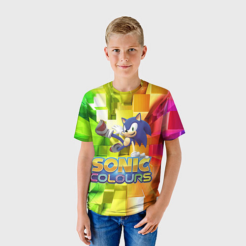 Детская футболка Sonic Colours - Hedgehog - Video game / 3D-принт – фото 3